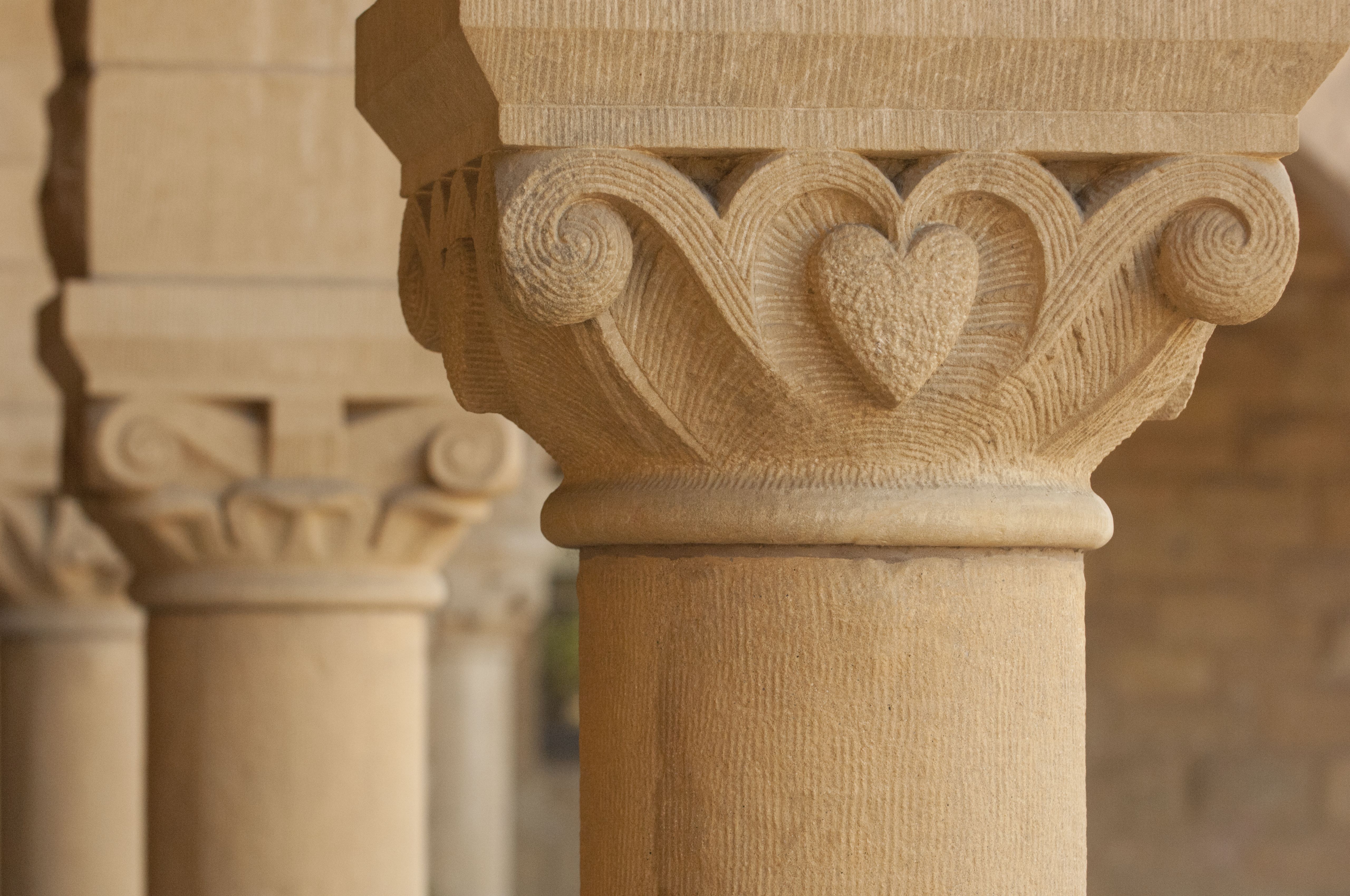 Stanford building columns.