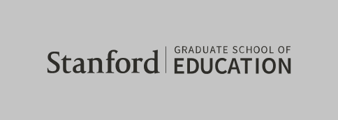 Stanford Graduate School of Education signature (horizontal black color with gray background)