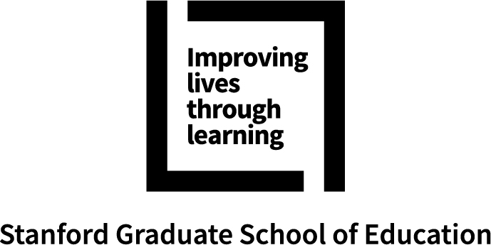 Improving lives through learning signature (black color) with Stanford Graduate School of Education below