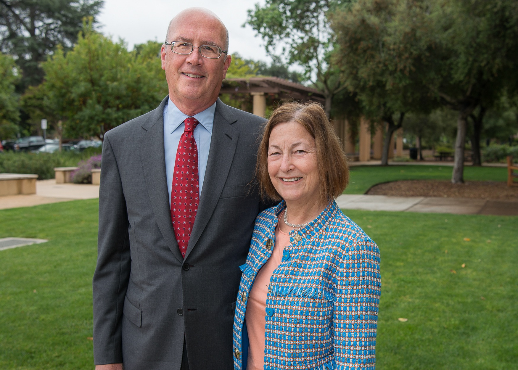 Stanford alumni Ken Olivier and Angela Nomellini are funding a new educational technology initiative at Stanford. (Photo: Steve Castillo)