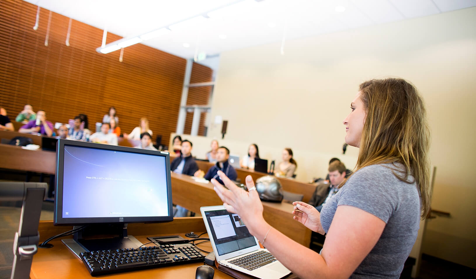 Everyone involved benefits from an educational system that uses grad students as instructors. (Photo: Elena Zhukova)