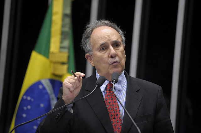 Cristovam Buarque, senator and former Minister of Education in Brazil, is among the speakers at the Lemann Dialogue. (Pedro França/Agência Senado)