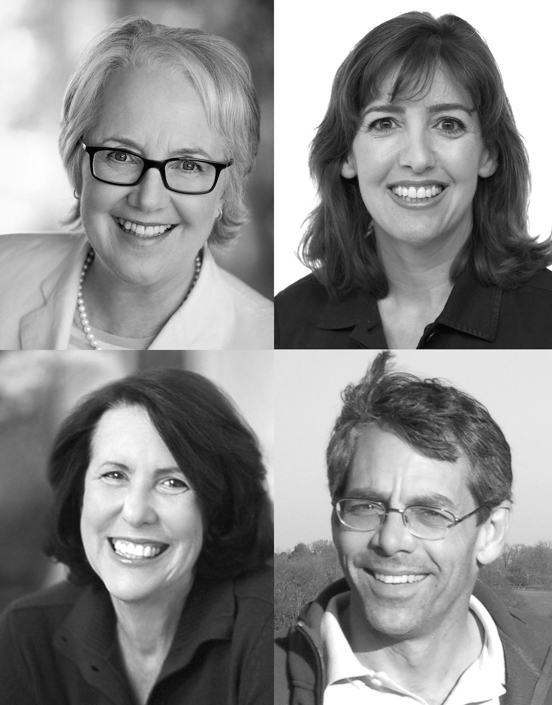 Wendy Mogel, Denise Pope, Madeline Levine and Dave Evans (clockwise from top left) are featured speakers at the Challenge Success event