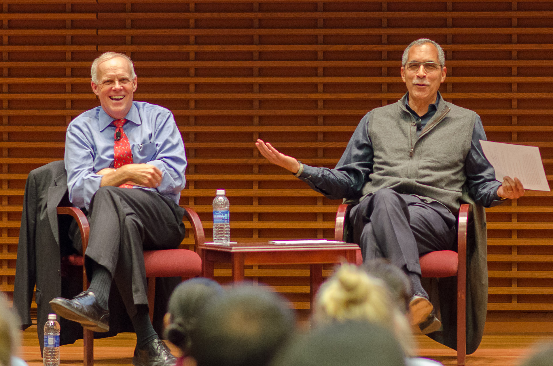 John Hennessy and Claude Steele (Photo: Christopher Wesselman)