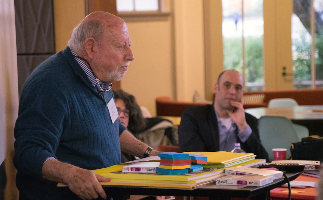 Lee Shulman opens up a conference on religion and education at Stanford. (Photo: Marc Franklin)
