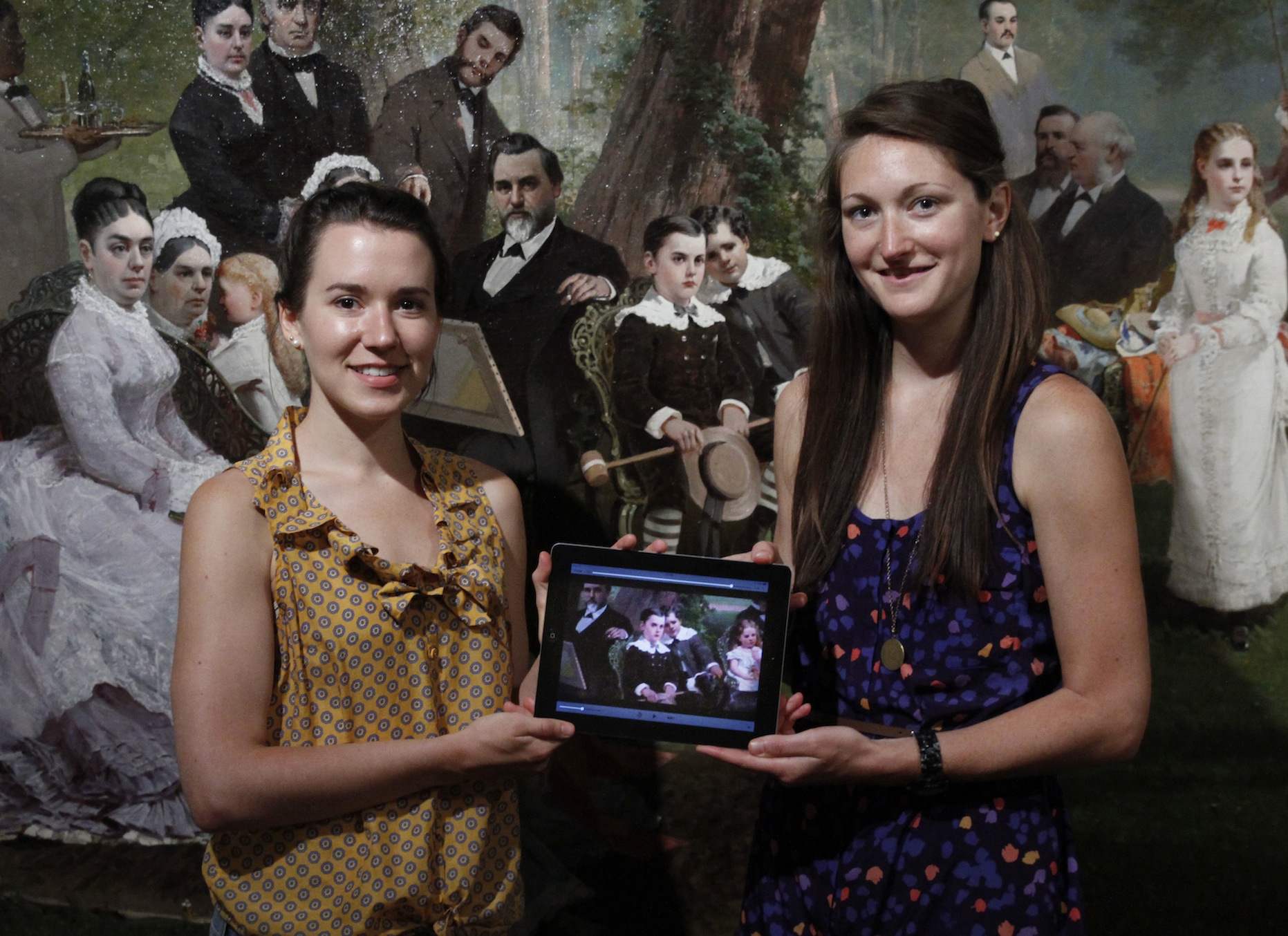 Renee Bruner and Meredith Downing developed the TandemArt app to enrich children's experiences in museums (Photo by Paul Sakuma)