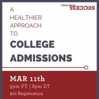 A Healthier Approach to College Admissions