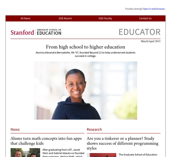 Stanford GSE Educator Vol. 2 Issue 2