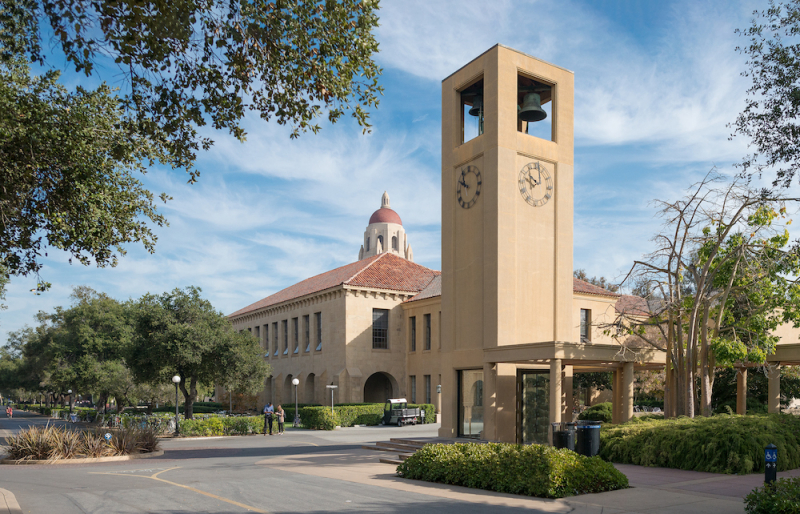 Photo of Clock tower on Stanford campus