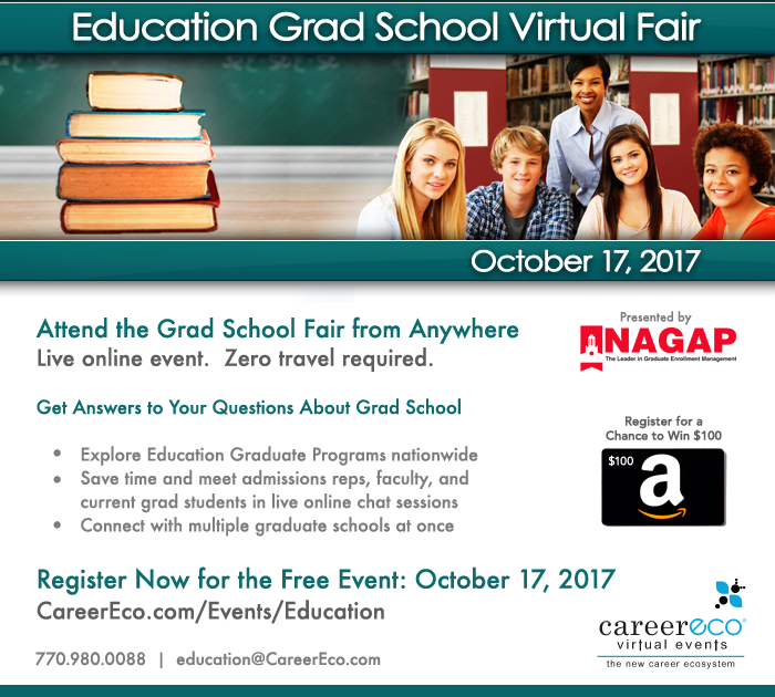 CareerEco Grad School Fair event poster