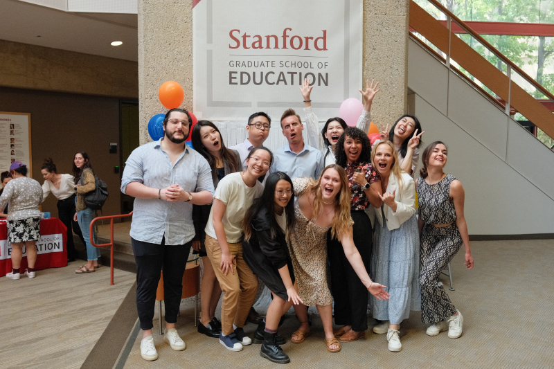 Twelve of the 14 members of the first EDS cohort. (Photo: Ryan Zhang)