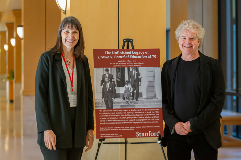 USC professor Ann Owens (left) and GSE professor Sean Reardon (right) co-led the event. (Photo: Christine Baker)