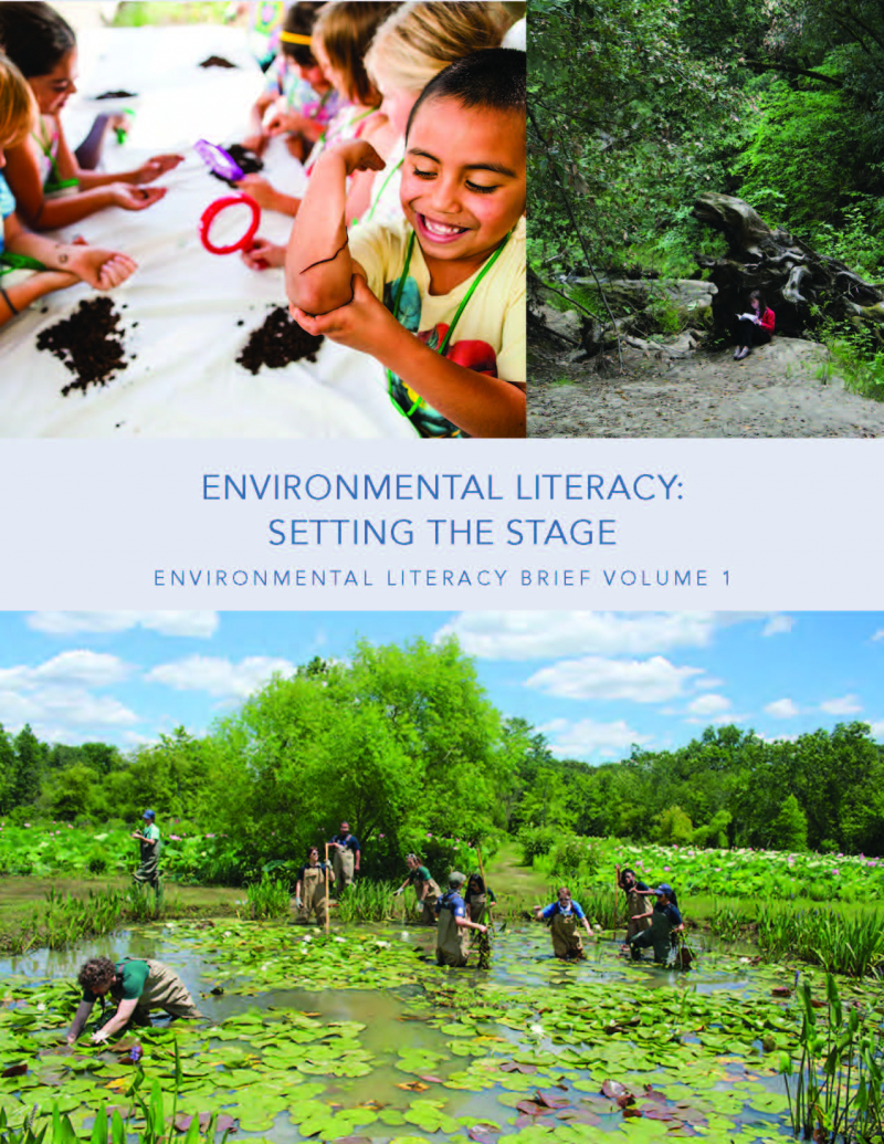 Cover of first environmental literacy brief