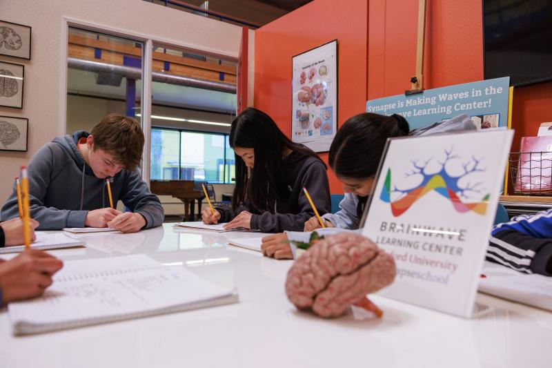 Photo of students at the Brainwave Learning Center