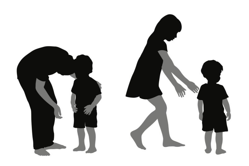 Image of parents and young kids