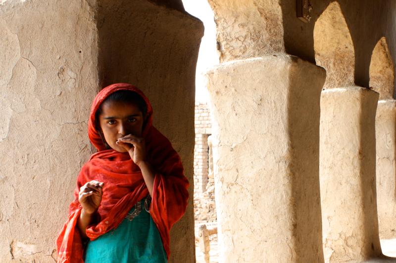 Preschooler in rural Pakistan