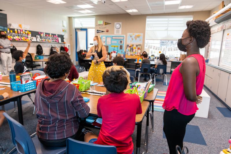 Photo of Ami in the classroom