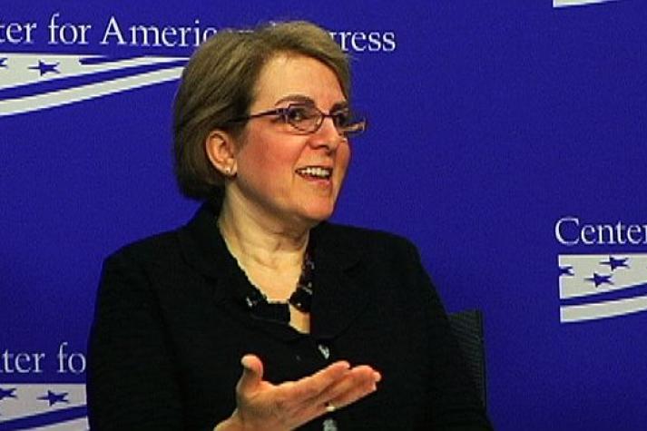 Amy Gerstein speaks at panel