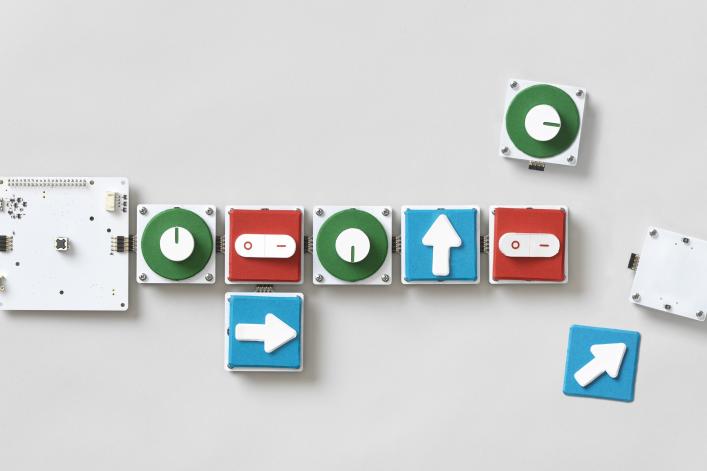 Project Bloks aims to help kids learn to code with hands-on experiences. (Photo: Emily Clarke/Google)