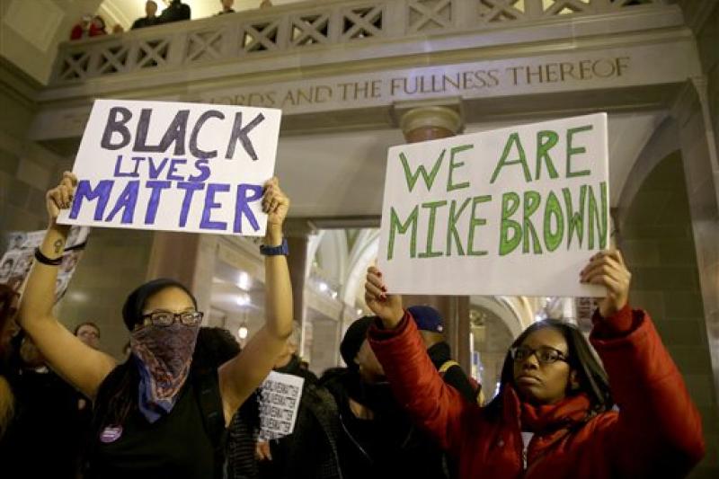 Protesters at the Missouri Capitol in December 2014 (AP Photo)