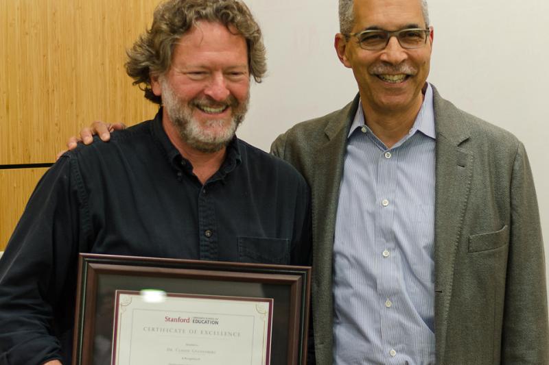 Claude Goldenberg and Claude Steele (Photo by Chris Wesselman)