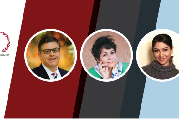 Banner of the three awardees Joseph, Haydee, and Piya