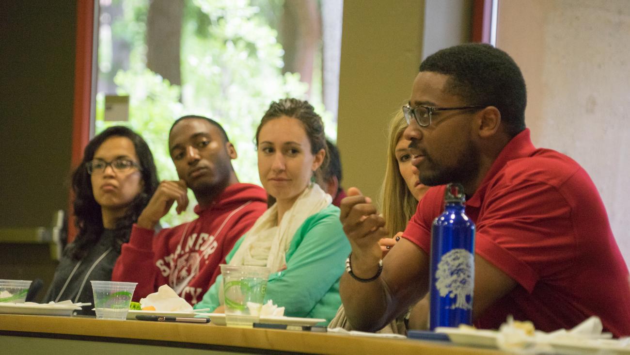 Attendees at the GSE's second annual "So, What Are You Working On?" (SWAYWO) conference organized for and by students.