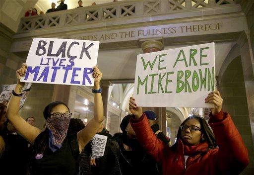 Protesters at the Missouri Capitol in December 2014 (AP Photo)