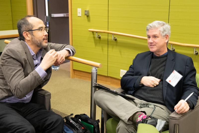 Francis Su (left), former president of the Mathematical Association of America, is a mathematics professor at Harvey Mudd College. Rob Gould (right), a statistics professor at UCLA, oversaw curriculum development for the LA schools’ Intro to Data Science course.