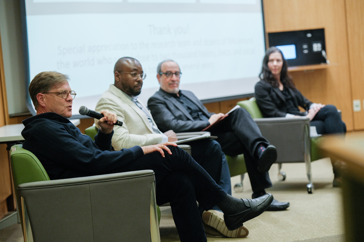Photo of the event's faculty panel
