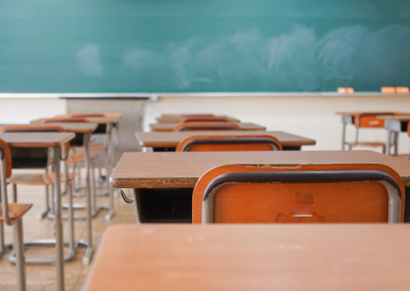 Photo of an empty classroom