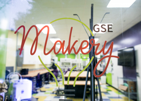 Door sign saying "GSE Makery"