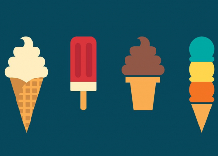 Graphics with ice cream 