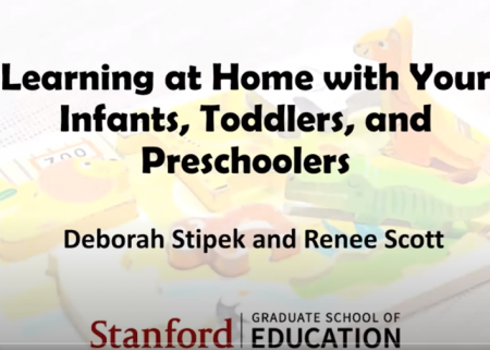 Title slide from Learning at Home with Your Infants, Toddlers, and Preschoolers