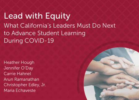 Policy brief cover for Lead with Equity