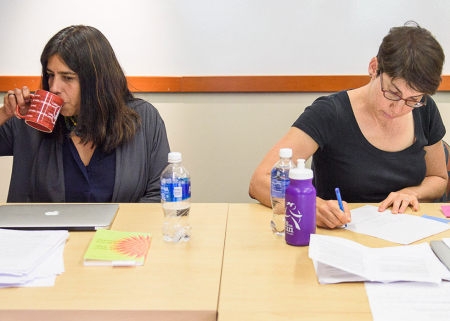 A recent Faculty Writers’ Retreat offered assistant professors Marilia Librandi-Rocha and Sarah Levine an opportunity for uninte