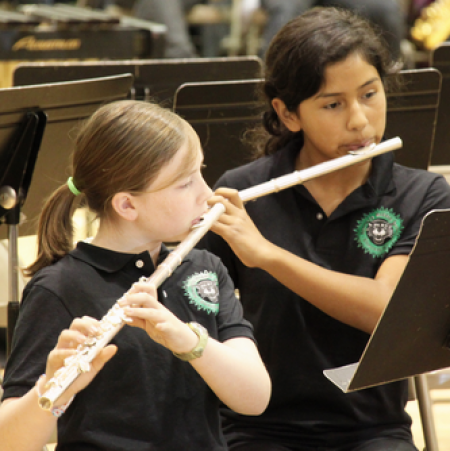 The foundation supports the district's middle school music program. (Photo: RCEF website)