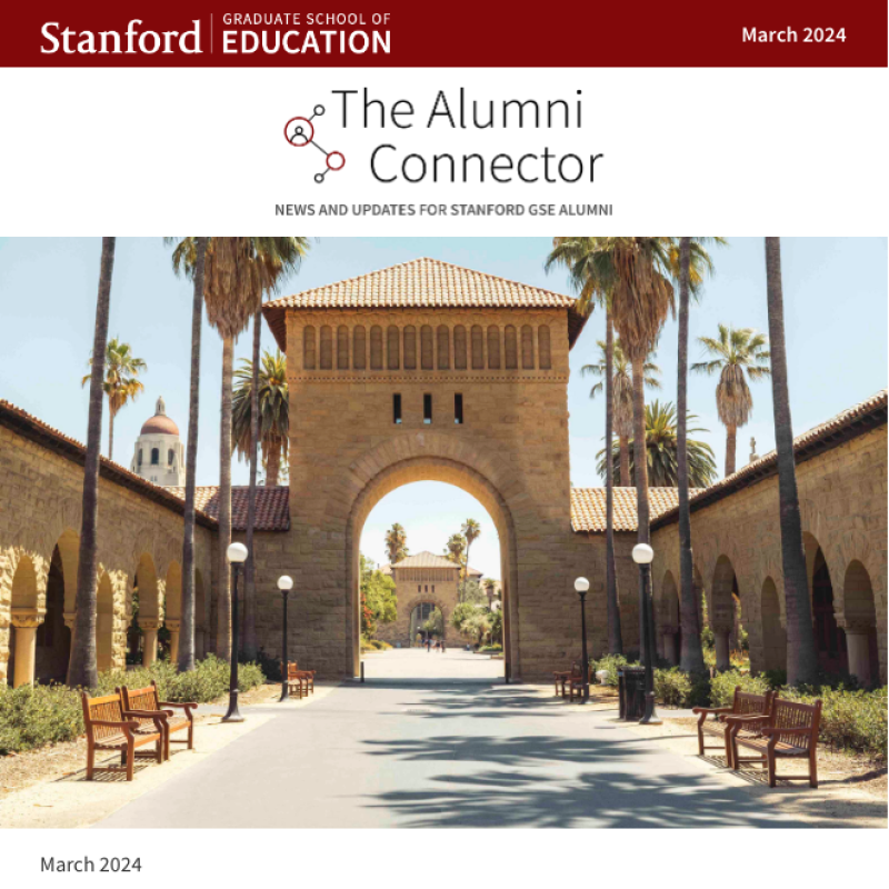 Preview screenshot of March 2024 issue of Alumni Connector