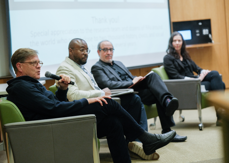 Photo of the event's faculty panel