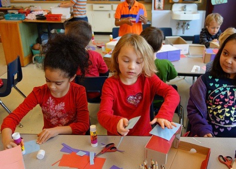 What do researchers say about putting kindergarten off? (Photo: Meriwether Lewis Elementary School/Flickr Creative Commons)
