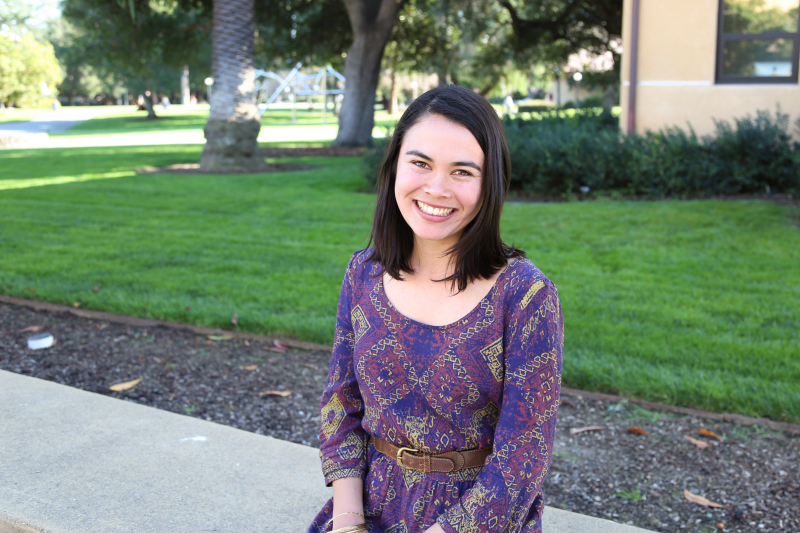 Photo of Ali Amberg on Stanford campus