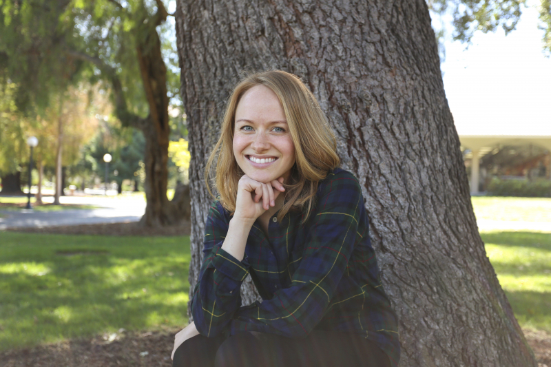 Photo of Taryn Moore on Stanford campus