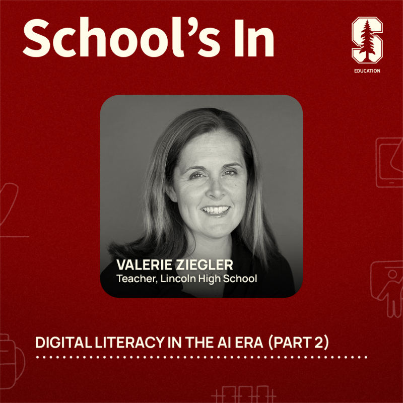 Valerie Ziegler, a teacher of history, economics, and politics at Abraham Lincoln High School in San Francisco.