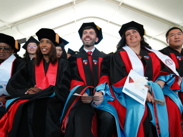 Students look on during the 2023 commencement ceremony. (Photo: Ryan Zhang)