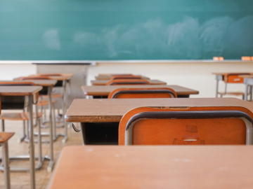 Photo of an empty classroom