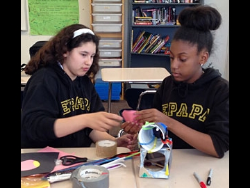 Students from the d.Loft STEM Learning program (Photo courtesy of Maureen Carroll)
