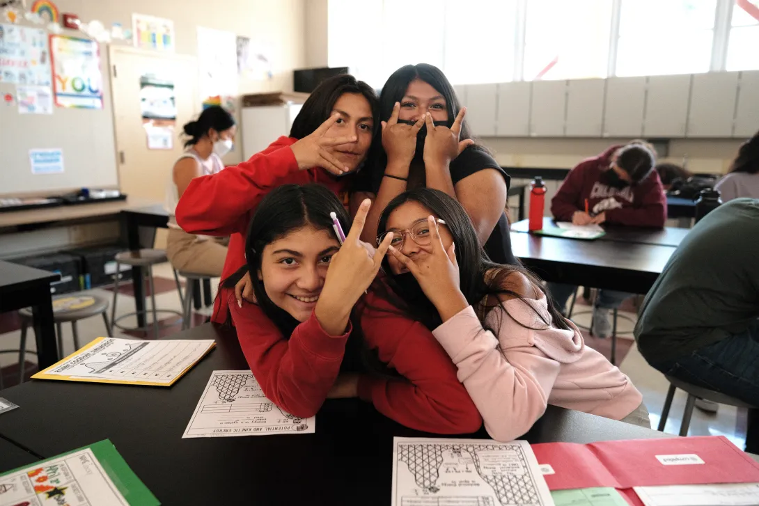 Columbia Middle School students in the 2022 STEP Summer Explorations Program pose for a photo. (Photo:  Ryan Zhang)