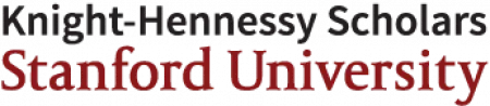 Image in black and red text that reads: Knight Hennessy Scholars, Stanford University