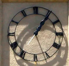 Close-up of the Stanford Clock Tower