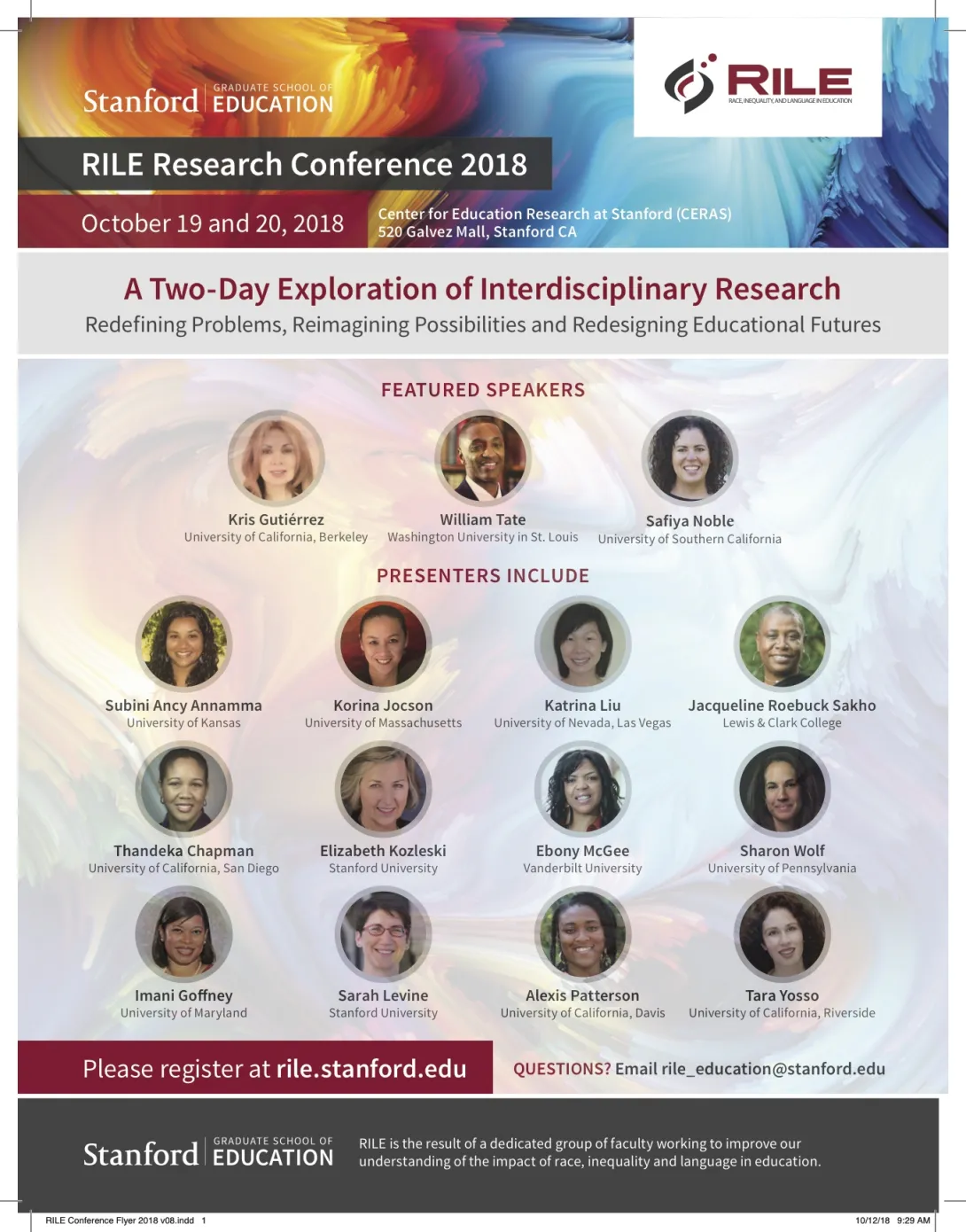 Listing of all presenters